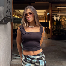 Cargar imagen en el visor de la galería, Cayena Tank Top Corto Negro